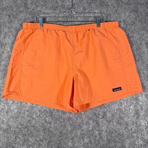 Patagonia Baggie Shorts Mens Size XL Orange 5" Inseam Nylon Netplus Outdoor